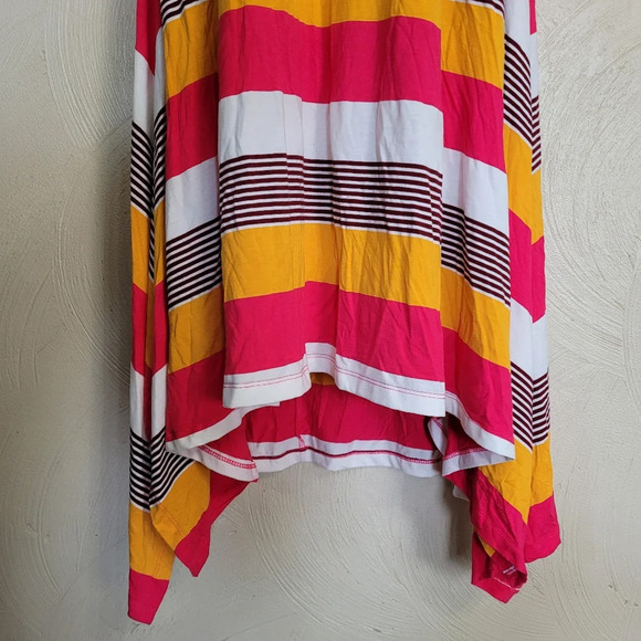 Lane Bryant Sharkbite Hem Striped Casual Dress Size Women's Plus Size 18/20 - Picture 9 of 13